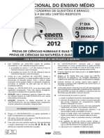 Enem - 2012 - Dia 01 - Caderno 03 - Branco - Prova 2 Aplicação PDF