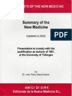 [Ryke Geerd Hamer] Summary of the New Medicine