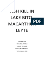 Fish Kill in Lake Bito