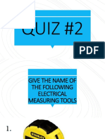 Quiz Tools Electrical Measuring