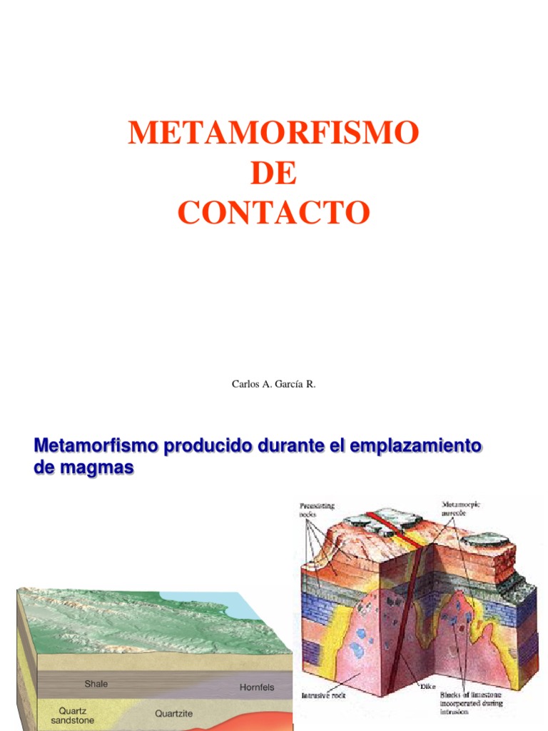 Metamorfismo de Contacto PDF Granito Roca (geología)