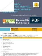 Haryana City Gas Distribution LTD.: - A Summer Internship Project Presentation (June - July 2011)