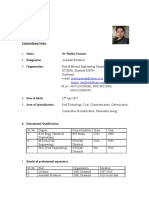 Dr Shalini Gautam's CV