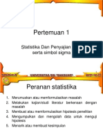 Pertemuan 1: Statistika Dan Penyajian Data Serta Simbol Sigma