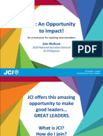 JCI: An Opportunity To Impact!: Jolo Walican