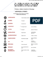 Adinkra Index: West African Wisdom: Adinkra Symbols & Meanings