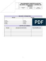 ARA-P05 Procedimiento Identificación de Peligros, Evaluación y Control de Riesgos