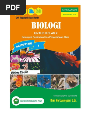 Ukbm Biologi Kelas X Semester 1 Sman 1 Cikarang Pusat