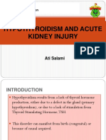 Acute Kidney Injury in Hypothyroidism