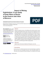 Environmental Impact of Mining Exploitation: A Case Study of Some Mines of Barite in The Eastern Anti-Atlas of Morocco