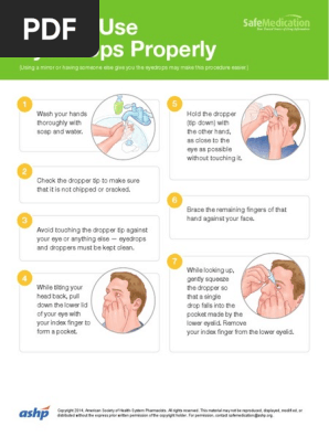Eye Drops Flyer