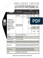 Tarifas Mensajeria Expresa Interrapidisimo2018 2019