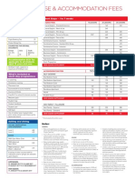 Course and Accomodations Fees