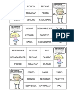 BINGO DOS aNTÔNIMOS CARTELAS INSTRUÇÕES E PALAVRAS - Docx Versão 1