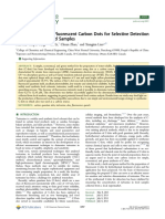 Fluorescent Carbon Dots From Alovera For Selective Detection of Tatrazine PDF
