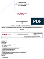 Manual de Coordinación Operativa en Campo - GEIH - Gran Encuesta Integrada de Hogares