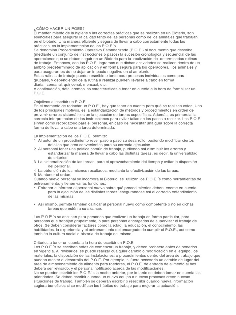 ¿Cómo Hacer Un Poes? | PDF | Calidad (comercial) | Informática y ...
