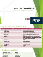 SAP Project System For Prime Pharma India LTD.: Presented By: A Venkatesh