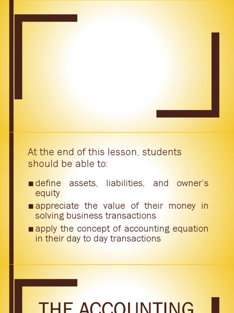 Chapter 7 The Accounting Equation | PDF | Equity (Finance) | Balance Sheet