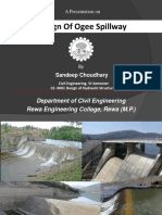 Classification of ogee spillway