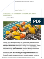 12 receitas espetinhos vegetarianos churrasco