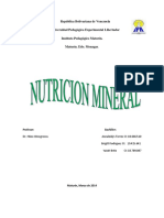 Fisiología Vegetal: Nutrición Mineral
