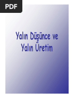 Yalın Düşünce Yalın Üretim