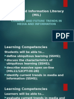 Current and Future Trends in Media and Information Literacy