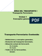 Transporte Ferroviario: Conceptos Generales y Definiciones