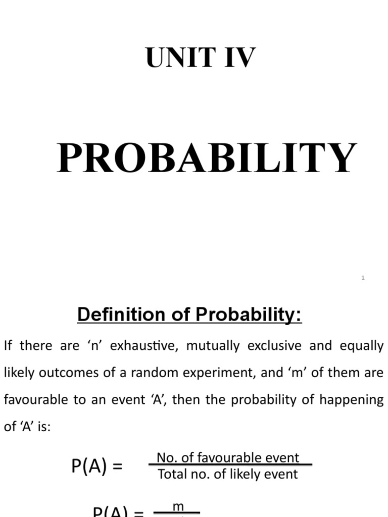 Understanding Probability Concepts | PDF | Probability Distribution ...