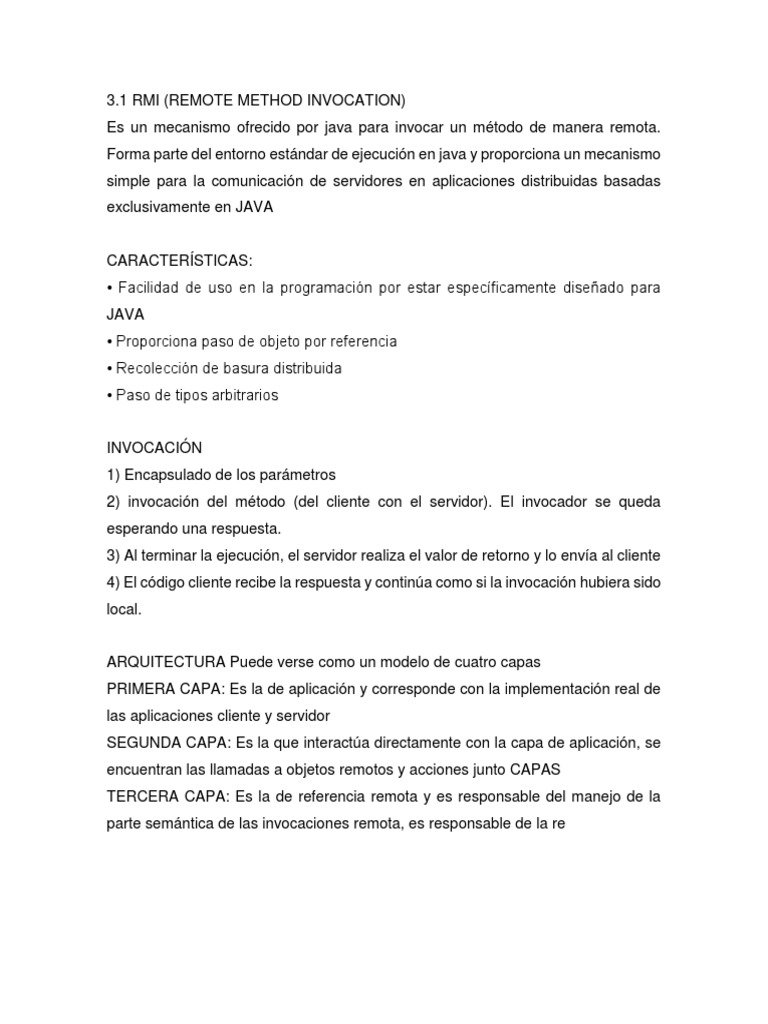 Introducción a RMI en Java | PDF | Software | Redes de computadoras