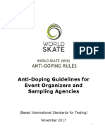 World Skate Guidelines Event Organisers Preparing and Sampling