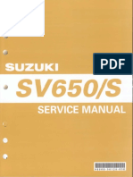 SV650 Service Manual