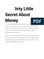 The Dirty Little Secret About Money