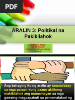 Politikal Na Pakikilahok Updated | PDF