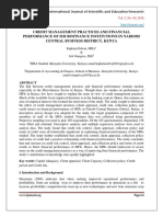 Credit Management Practices and Financial Performance of Microfinance Institutions in Nairobi Central Business District, Kenya