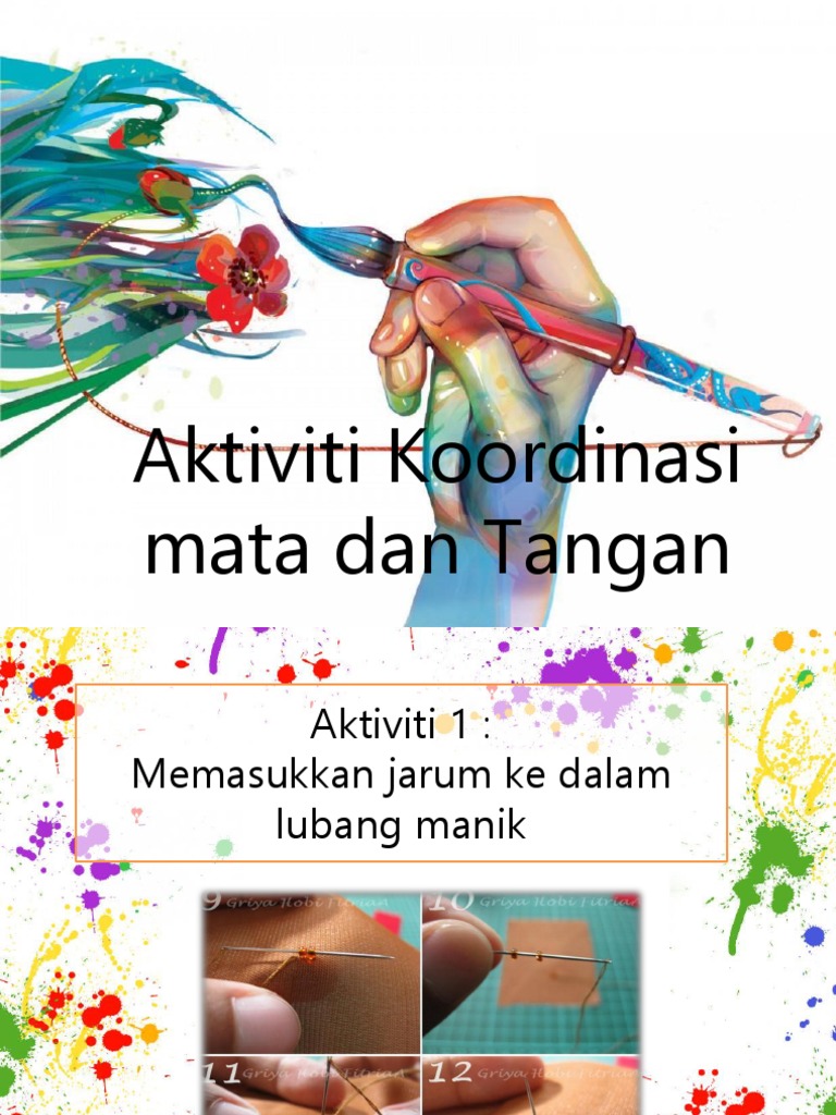 Aktiviti Koordinasi Mata Dan Tangan And Menguli Pdf