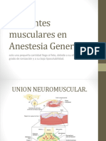 Relajantes Musculares en Anestesia General