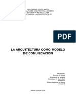 La Arquitectura Como Modelo de Comunicacion