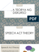 Teorya NG Diskurso