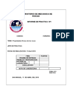 Determinacion de Las Propiedades Fisicas de Las Rocas