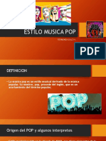 ESTILO DE  MUSICA POP