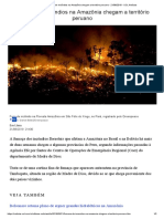 Fumaça de Incêndios Na Amazônia Chegam A Território Peruano - 21 - 08 - 2019 - UOL Notícias PDF