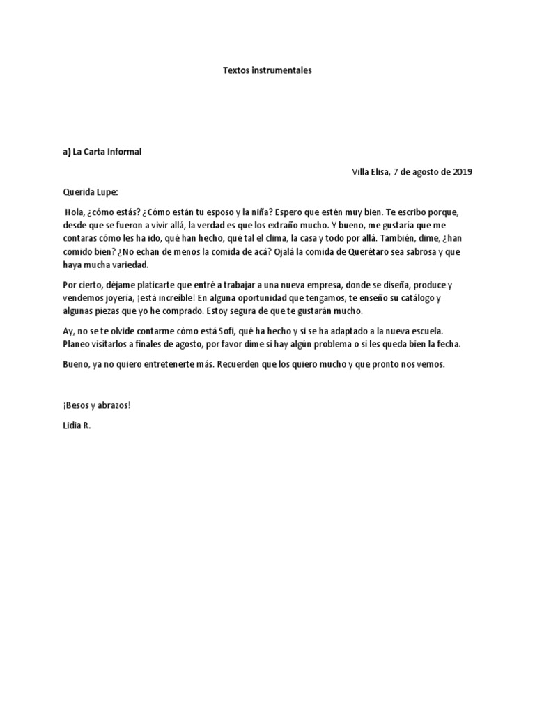 Textos instrumentales