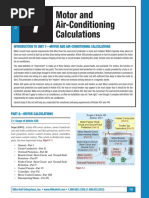 Motor and Air-Conditioning Calculations