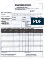 DSWD - General Intake Sheet