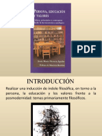 Resumen Del Capítulo 1 de Mi Libro "Persona, Educación y Valores".