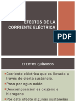 Efectos de La Corriente Eléctrica