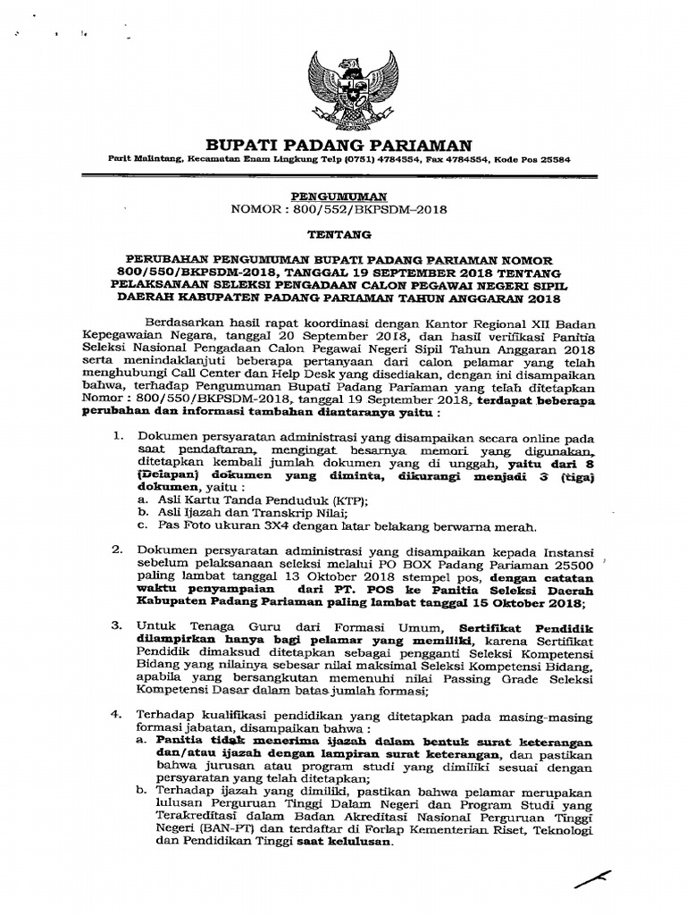 Perubahanpengumuman2018pdf