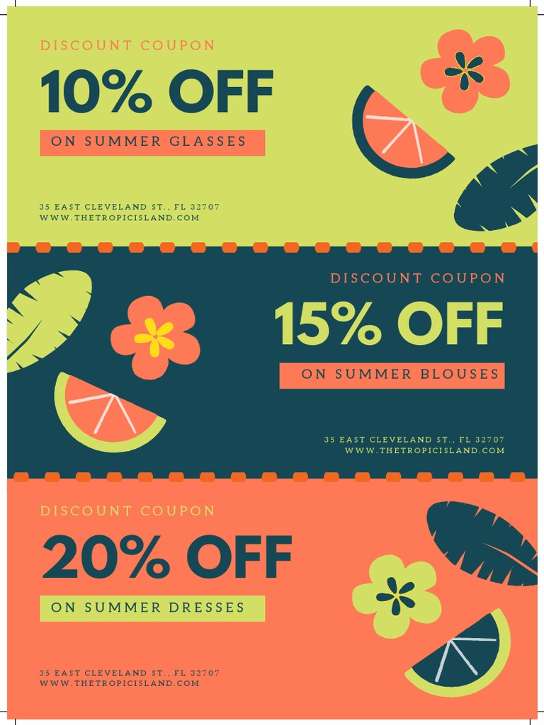On Summer Glasses Discount Coupon PDF